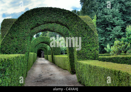 Park, Palais Mateus (Solar de Mateus), in der Nähe von Vila Real, Portugal Stockfoto