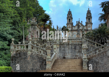 Nossa Senhora Dos Remedios Heiligtum, Lamego, Viseu, Portugal Stockfoto