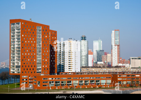 Skyline von Rotterdam Stockfoto