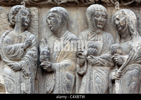 Kirche St. Michael, Estella-Lizarra, Navarra, Spanien Stockfoto