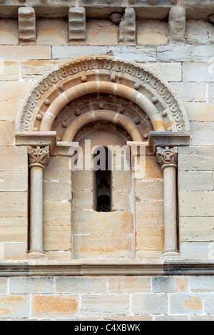 Kirche St. Michael, Estella-Lizarra, Navarra, Spanien Stockfoto