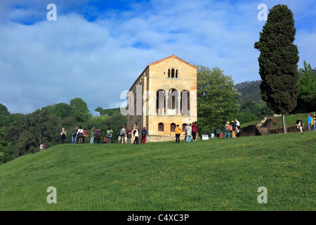 Kirche St Mary am Monte Naranco (UNESCO Weltkulturerbe), in der Nähe von Oviedo, Asturien, Spanien Stockfoto