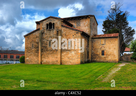 Kirche von San Julian de Los Prados (Santullano), Oviedo, Asturien, Spanien Stockfoto