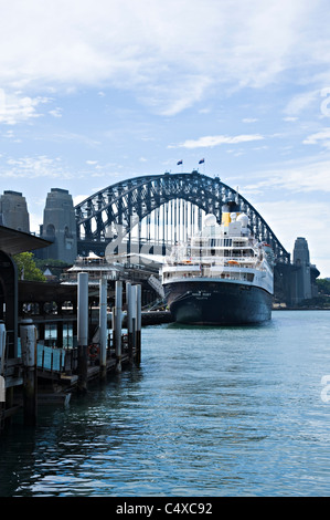 Die Saga Ruby Kreuzfahrtschiff festgemacht an der Ocean Passenger Terminal in Sydney Hafen New South Wales Australien Stockfoto