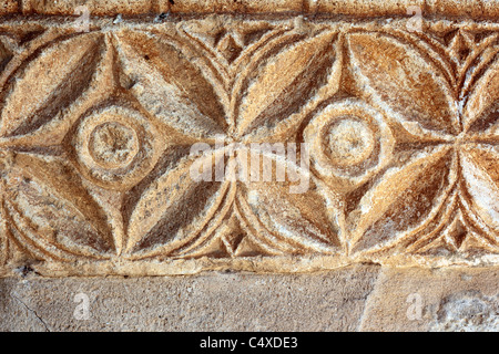 Westgotischen Kirche San Juan Bautista (7. Jahrhundert), Banos de Cerrato, Valladolid, Kastilien und Leon, Spanien Stockfoto