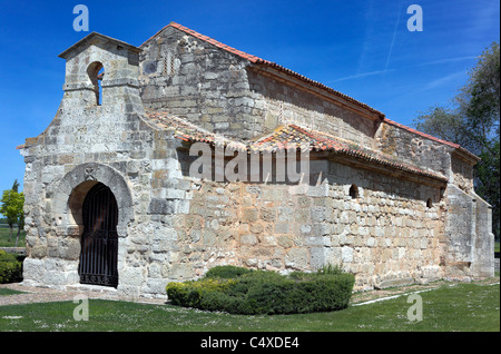 Westgotischen Kirche San Juan Bautista (7. Jahrhundert), Banos de Cerrato, Valladolid, Kastilien und Leon, Spanien Stockfoto