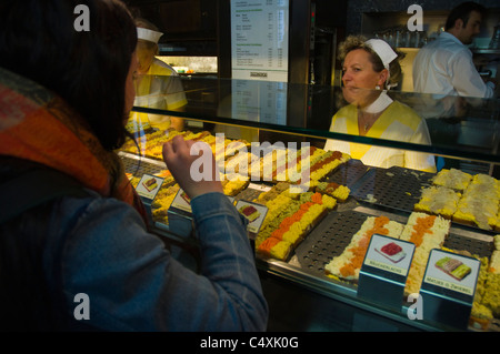 Trzesniewski Sandwich Restaurant Dorotheegasse Straße Innere Stadt Wien Österreich Mitteleuropa Stockfoto