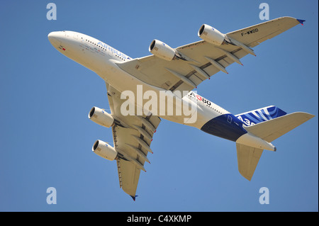 Airbus A380 bei Le Bourget Airshow 2011 Stockfoto