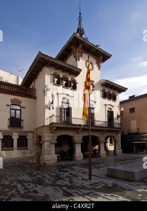 Rathaus in Sant celoni Stockfoto