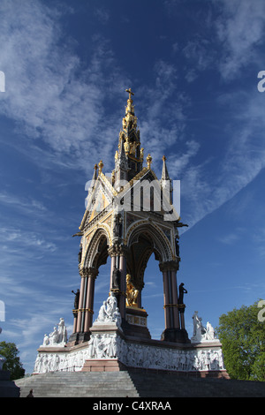 Prinz Albert Memorial in Hyde Park London England Großbritannien Vereinigtes Königreich UK Stockfoto