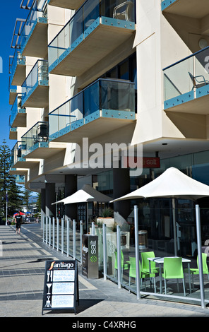 Die sehr beliebte Küstenstadt Adelaide Vorort von Glenelg in South Australia SA Stockfoto