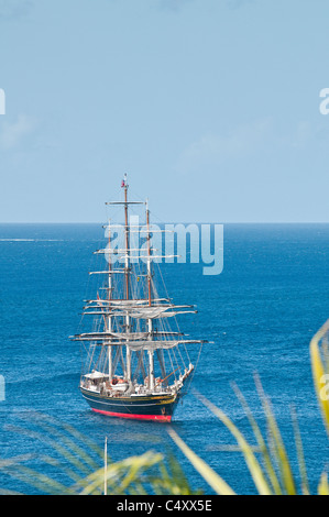 Stad Amsterdam Klipper, St. Vincent & The Grenadines. Stockfoto