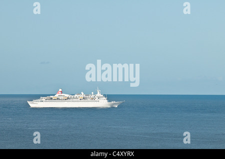 Kreuzfahrtschiff aus St. Vincent & The Grenadines. Stockfoto