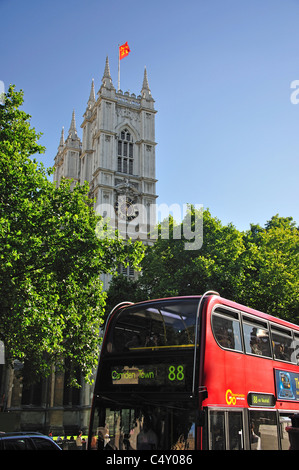 Türme von Westminster, City of Westminster, Westminster Abbey, Greater London, England, Vereinigtes Königreich Stockfoto