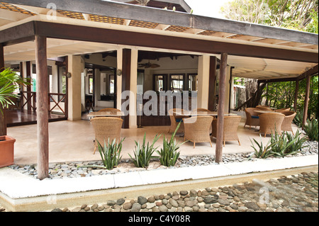 Clubhaus im Canouan Estate Resort & Villas in Carenage Bay, Canouan Island, St. Vincent & die Grenadinen. Stockfoto