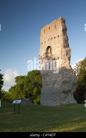 Bramber Burgruine in Bramber in der Nähe von Steyning, West Sussex, England, UK Stockfoto