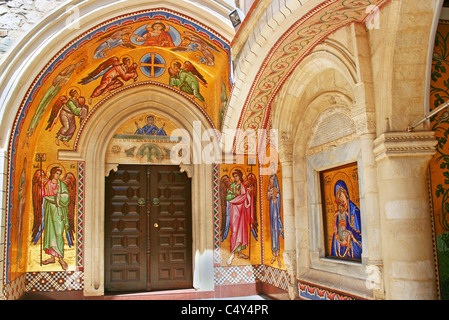 Das heilige Kloster der Jungfrau von Kykkos im Troodos-Gebirge, Zypern. Stockfoto