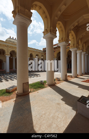 Tirumalai Nayak Palast. Madurai, Tamil Nadu, Indien Stockfoto