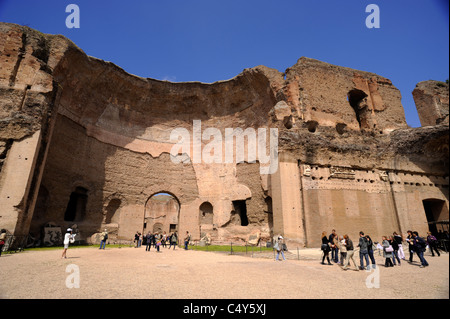 Italien, Rom, Terme di Caracalla, antike römische Bäder Stockfoto