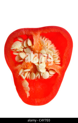 Gemüse, roter Paprika. Samen. Stockfoto