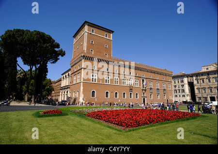 Italien, Rom, Piazza Venezia, Palazzo Venezia Stockfoto