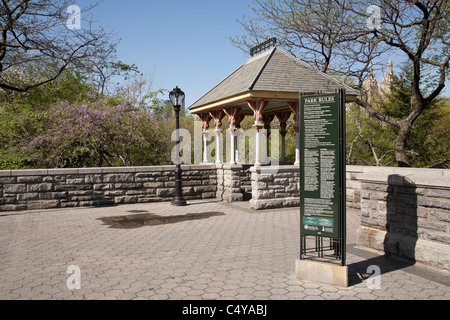 Das Schloss Belvedere im Central Park in New York City Stockfoto