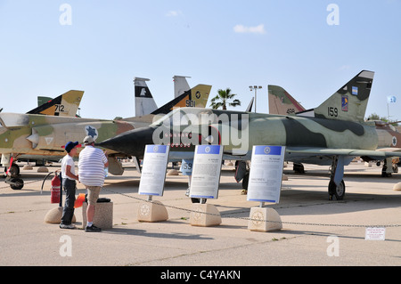 Israel, Hazirim, Near Beer Sheva, Israel Air Force Museum. Das nationale Zentrum für Israels Luftfahrterbe. Stockfoto