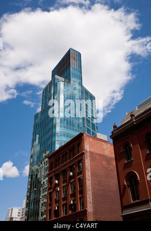 Eigentumswohnung-Turm, 445 Lafayette St. am Astor Place und Cooper Square, New York Stockfoto