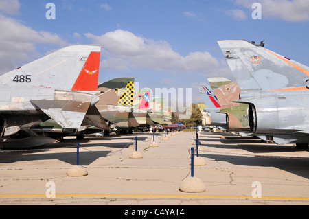 Israel, Hazirim, Near Beer Sheva, Israel Air Force Museum. Das nationale Zentrum für Israels Luftfahrterbe. Stockfoto