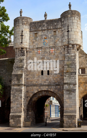 Bootham Bar Gateway in der Stadt von York High Petergate Yorkshire England GB UK EU Europe Stockfoto