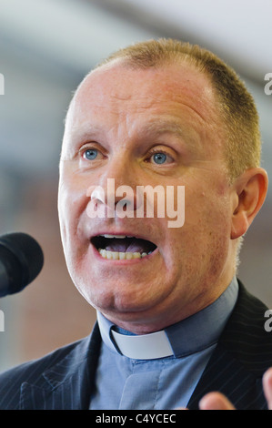 Rev Gary Mason MBE, Mission Superintendant für East Belfast Mission. Stockfoto