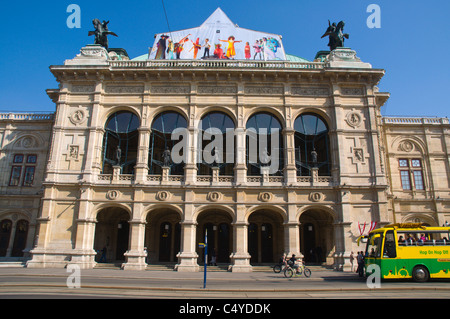 Wiener Staatsoper Staatsoper entlang der Ringstraße Innere Stadt central Vienna Austria Mitteleuropa Stockfoto