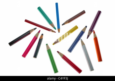 Bleistift-Farben Stockfoto
