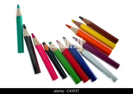 Bleistift-Farben Stockfoto