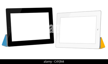 IPad2 Ausschnitt IPad ipad2 Laptop Registerkarte "leerer Bildschirm Tablet Mac Adressbuch Stockfoto