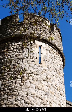 Die Außenwand des Tower of London Stockfoto