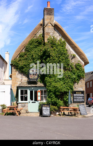 Die Royal Oak Pub in Cerne Abbas Dorset Stockfoto