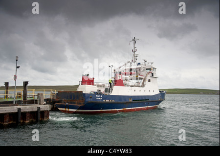Der Inter Island Ferry Sevice zwischen Lerwick und die Insel Bressay, Shetland-Inseln. SCO 7356. Stockfoto