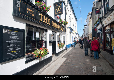 Engen Gassen St Ives in Cornwall Stockfoto