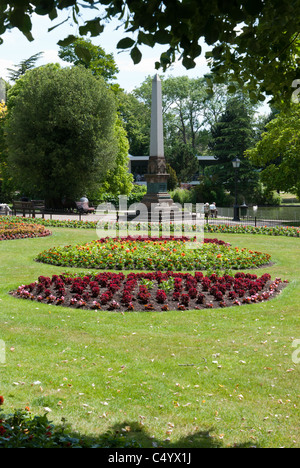 Jephson Gärten in der Regency Ort Leamington Spa in Warwickshire, UK Stockfoto