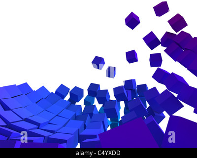 Abstrakte Würfel Stockfoto