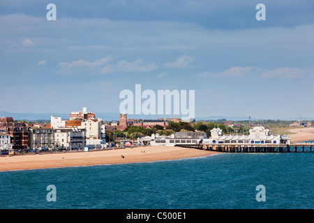 Southsea Pier und Strand, Portsmouth, England UK Stockfoto
