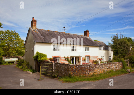 Old English Country House Landhaus im Dorf von Tarrant Monkton, Dorset, England, Großbritannien Stockfoto