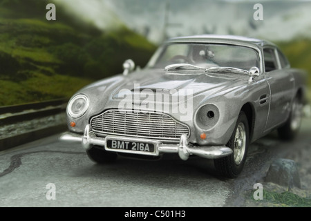 James Bond Aston Martin DB5 Diecast Modell Stockfoto