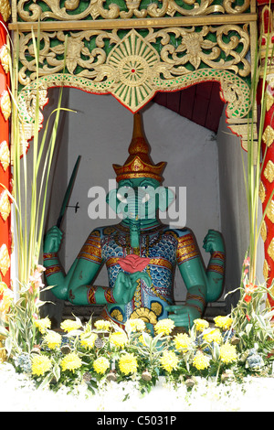 Hindu Gott Ganesh in Wat Phrathat Doi Suthep Tempel, Chiang Mai, Thailand, Stockfoto