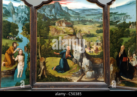 Die Buße des Heiligen Hieronymus, ca. 1518, durch Joachim Patinir, niederländischen, Metropolitan Museum of Art, New York City Stockfoto