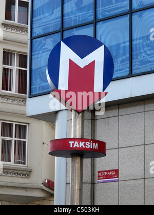 Türkei Istanbul Taksim square u-Bahnstation Stockfoto