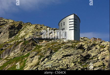 Der futuristische Velan Hütte Cabane du Velan, der Schweizer Alpin Club (CAS), Wallis, Schweiz Stockfoto