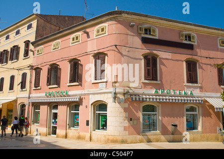 Trg Slobode quadratische Stari Grad der Altstadt Porec Istrien Kroatien Europa Stockfoto