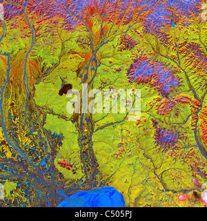 wie aus dem Weltraum auf diesem Satellitenbild der NASA. Stockfoto
